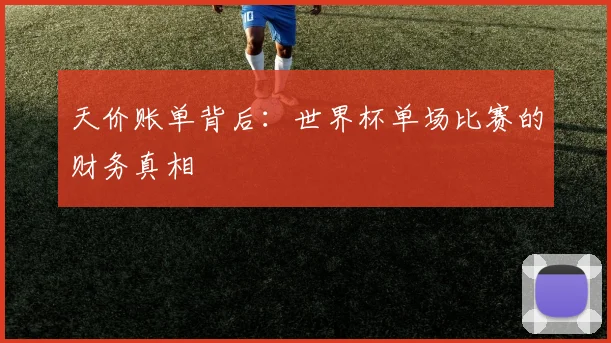 天价账单背后:世界杯单场比赛的财务真相